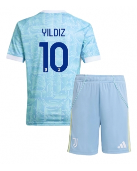 Juventus Kenan Yildiz #10 Maglia Gara Trasferta Repliche 2025-26 Bambino Maniche Corte